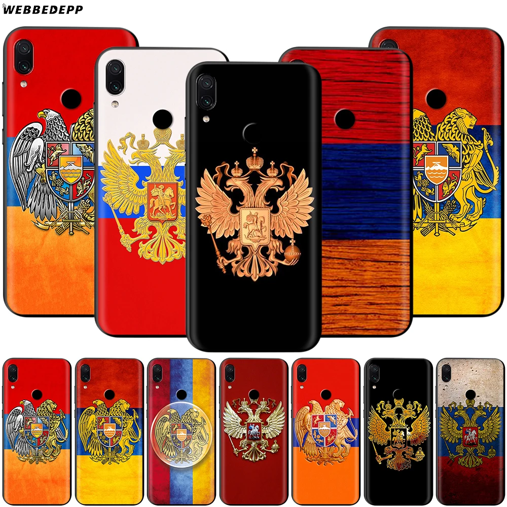 Чехол с флагом России для Xiaomi Redmi 4A 4X 5 5A 6 6A 7 7A S2 Note Go K20 Pro Plus Prime 8T|Бамперы| |