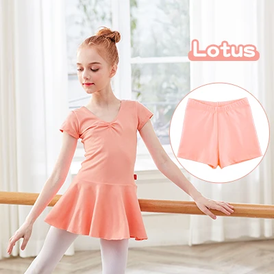 Новое поступление; хлопковое балетное трико для малышей; танцевальное платье для девочек; спортивный костюм; детская одежда для балета; одежда для занятий танцами - Цвет: Separated Lotus