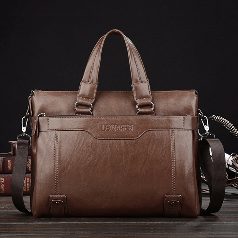 Мужская деловая сумка для ноутбука из искусственной кожи 13, 13,3, 14 дюймов, водонепроницаемая сумка с кошельком, чехол для Macbook, Xiaomi, ASUS, сумки через плечо