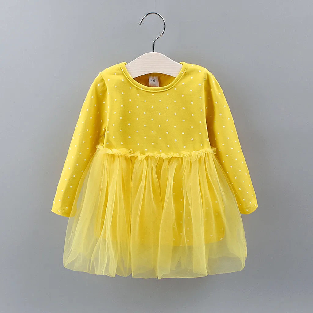 Платье для маленьких девочек; платья для маленьких девочек; vestido infantil vestidos infantil; одежда; batizado; Повседневная Лоскутная одежда с длинными рукавами; Z4