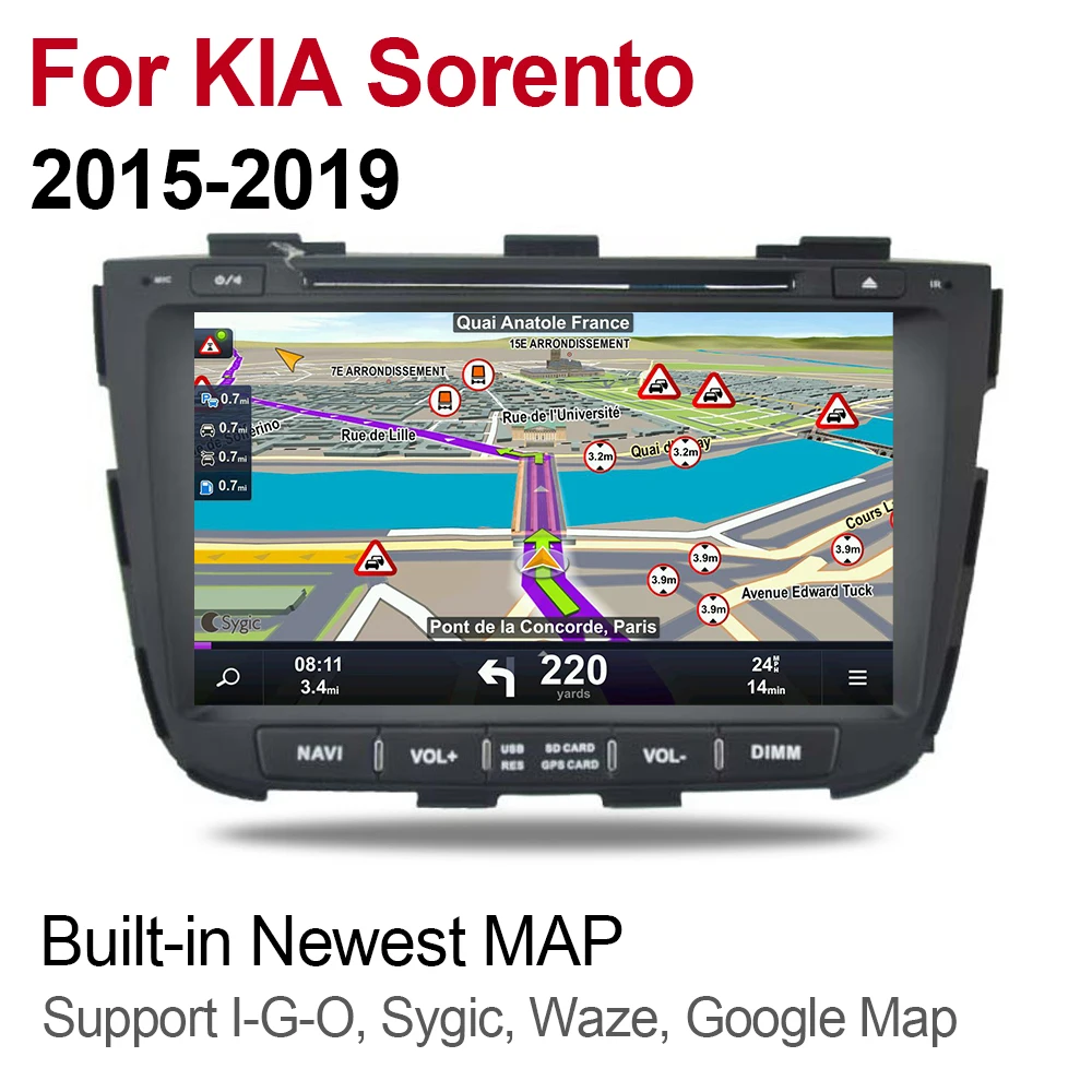 Sale For KIA Sorento 2015~2019 2 DIN Car Android 9 GPS Navgiation Multimedia system Bluetooth Radio Amplifier 2