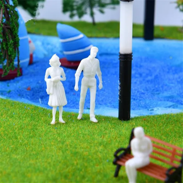 1:25-1:300 Scale 100PCS White Unpainted Architectural Model Figures People Hot Sale 4