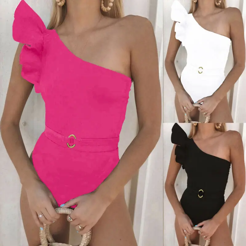 

Fashion Clothing 2019 Womens Backless One-Piece Bikini Monokini Push Up Beach Swimwear Swimsuit