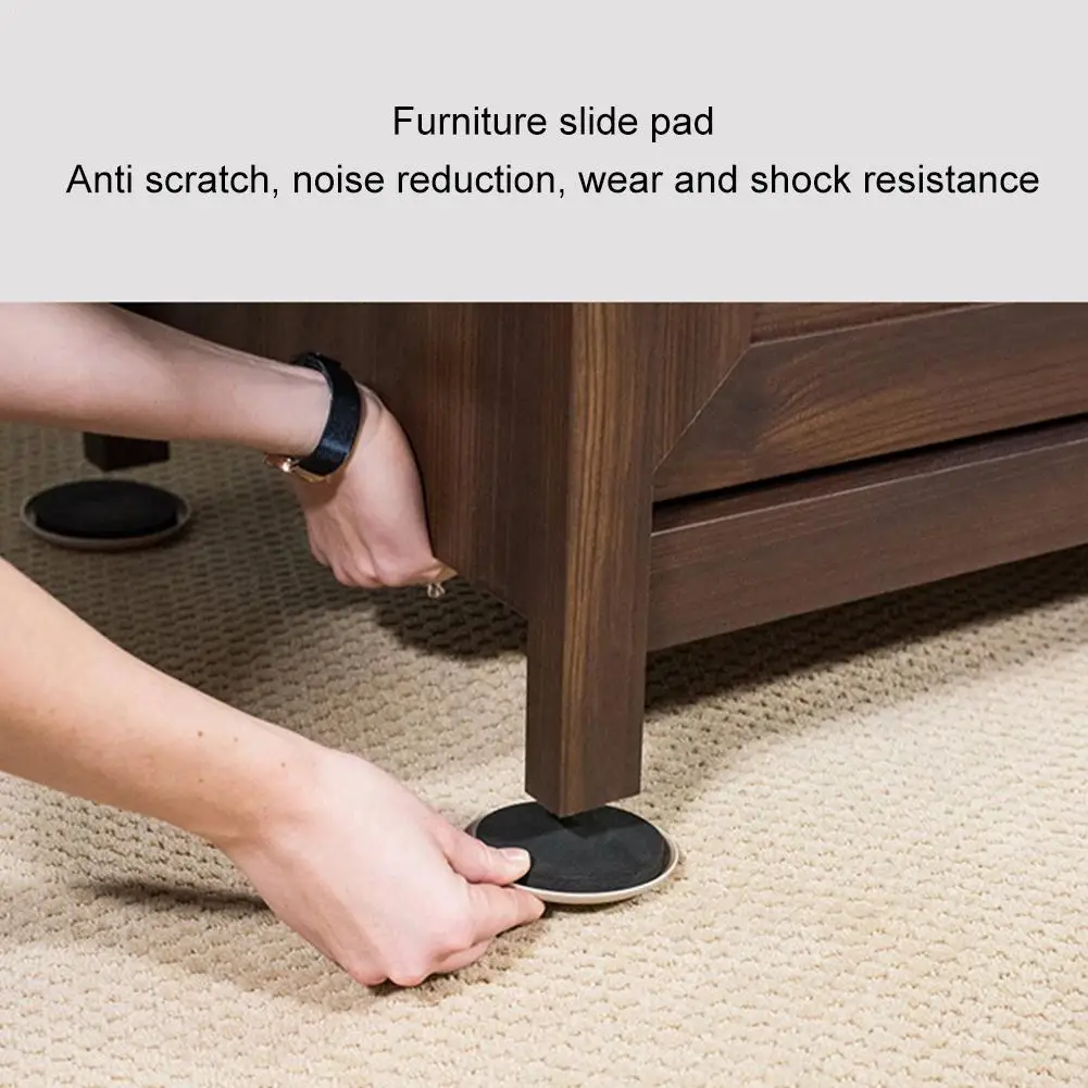 

2pcs Furniture Sliding Mat Moving Pad Sturdy Wear Resistant Thickened Protect Carpet Pad Slip V0R0