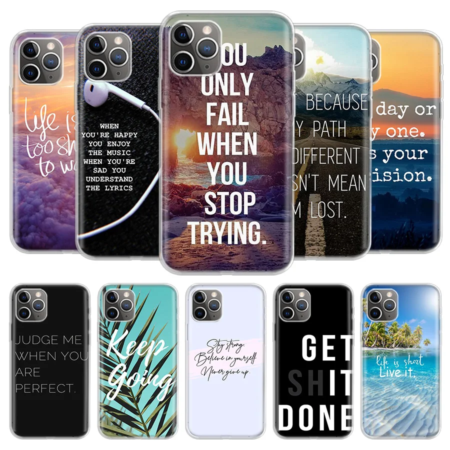 Sentence Quotes Cover Phone Case For Iphone 13 12 11 Pro 7 6 X 8 6s Plus Xs Max Xr Mini Se 5s Coque Shell Capa Fundas House Mobile Phone Cases Covers Aliexpress