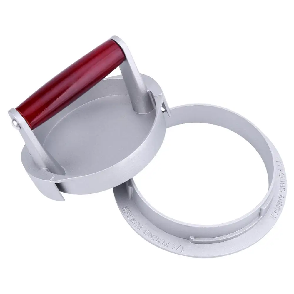 Rotate Hamburger Press Non-stick Coating Round Shape Aluminium Burger Patty 14CM Diameter Maker | Бытовая техника