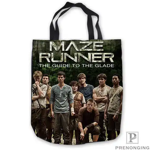 Пользовательские холст лабиринт runner1 ToteBags ручная сумка для покупок Повседневная