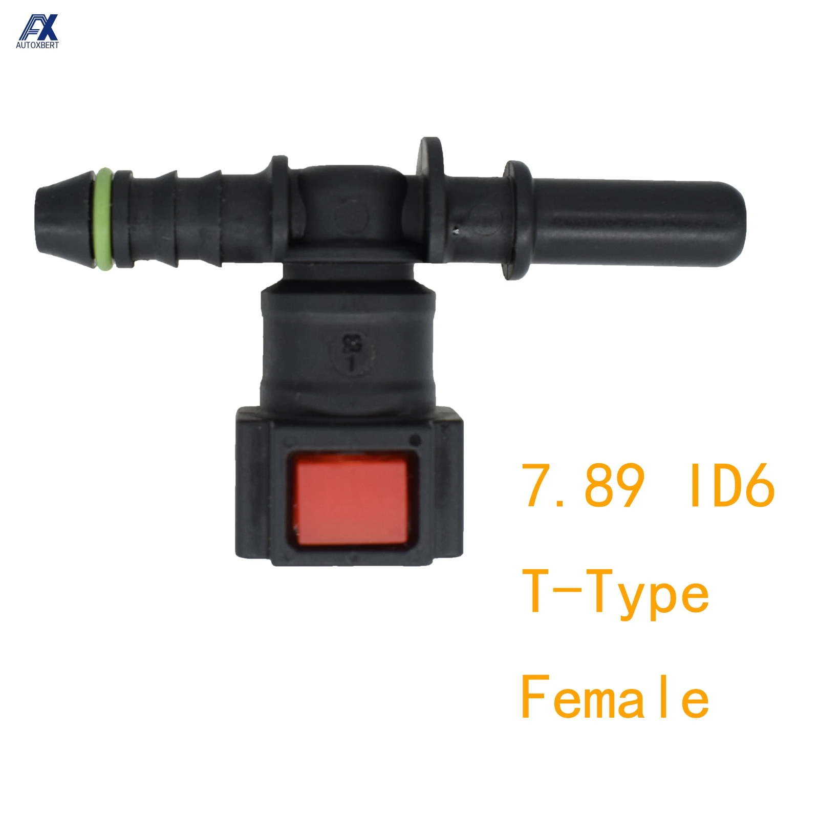 7.89 ID6 T-Type Auto Car Fuel Line Hose Quick Release Connect Connector Nylon Fitting Female Connector Automotive Accessories fuel line connector hose coupler