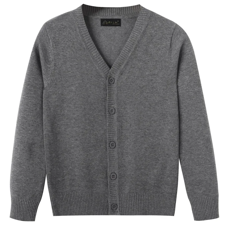 

New Style Sweater Children Autumn And Winter 2019 BOY'S Pullover Black And White with Pattern Knitted Convention-Child Class B C