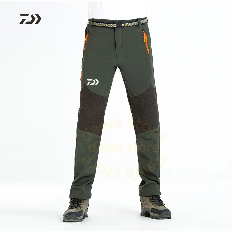 Daiwa осень зима брюки для рыбалки мужские спортивные штаны водонепроницаемые ветрозащитные утепленные уличные походные спортивные рыболовные костюмы