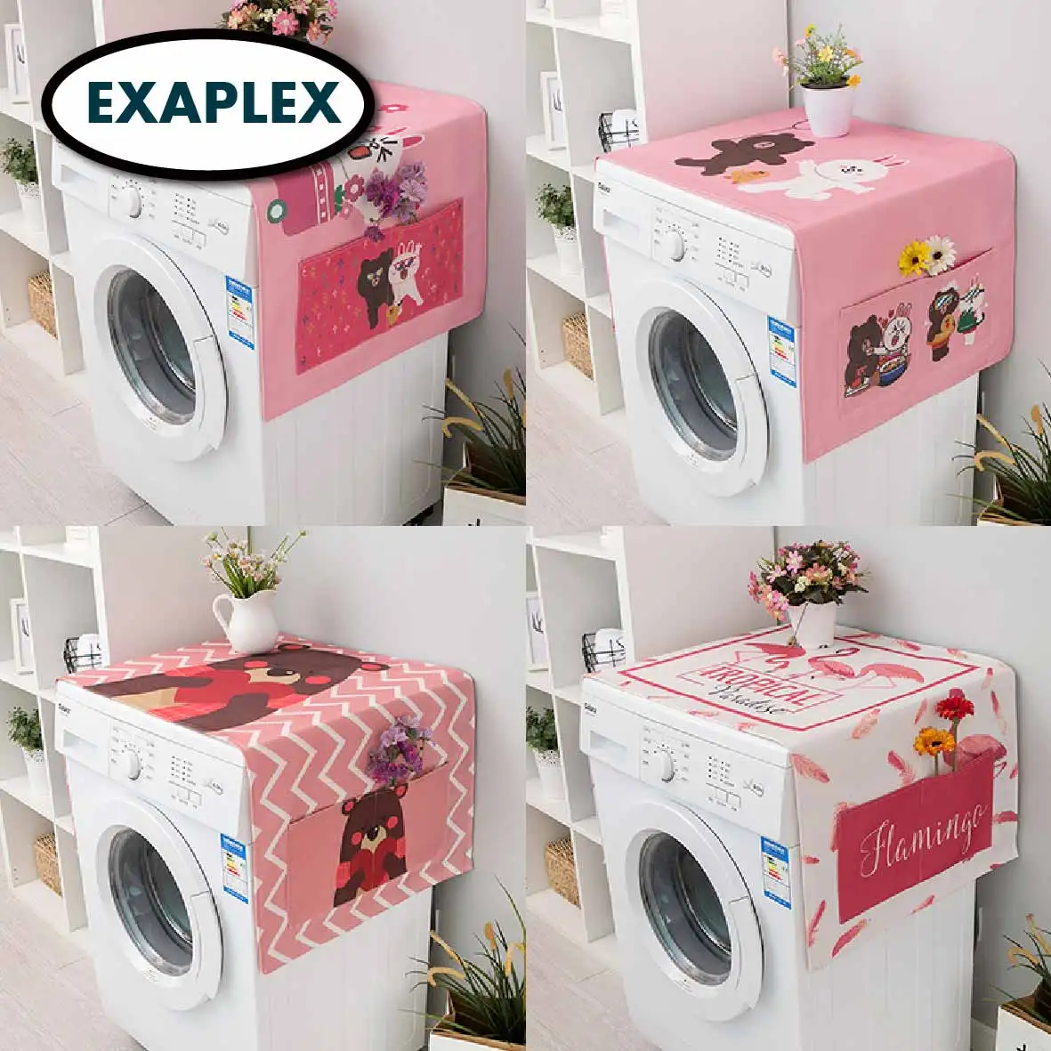 

Cotton linen Dust Cover Microwave Oven Refrigerator Washing machine leaves palm Chinese style Japanese lattice modern wave cover