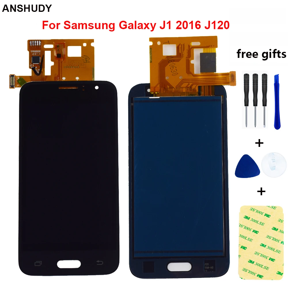 ЖК-экран для Samsung Galaxy J1 2016 J120 SM J120F J120M J120H J120G ЖК-дисплей панель сенсорный экран