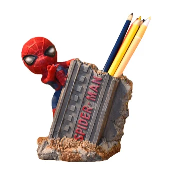 

Nordic Spiderman Pen Holder Storage Sundries Art Figurines Home Decoration Accessories Desk Decor Lovely Birthday Gift Cute
