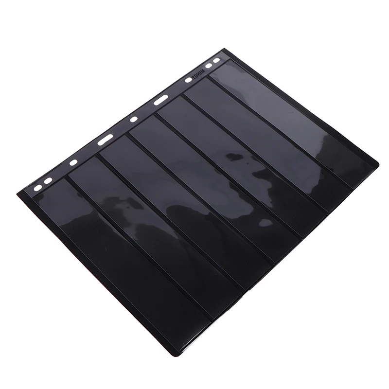 10Pcs 7 Grid Postage Stamp Album Pages Coin Collection Stamps Holder loose-leaf Loose-leaf Stamp Book Banknotes stamp album