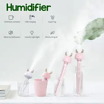 

Air Humidifier Portable Detach Bottle-Aroma Diffuser Mist Maker Home Office Car With Colorful LED Night Lamp USB Mist Maker