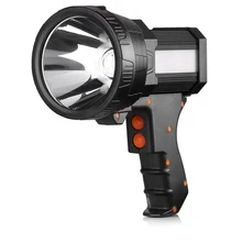 

Powerful Handheld Led Flashlight High Lumen Light Chargeable Power Bank ABS Camping Lamp