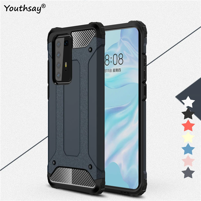 

For Huawei P40 Pro Case Cover Fundas Rubber Armor Shell Hard Protective Phone Case For Huawei P40 Pro Cover For Huawei P40 Pro