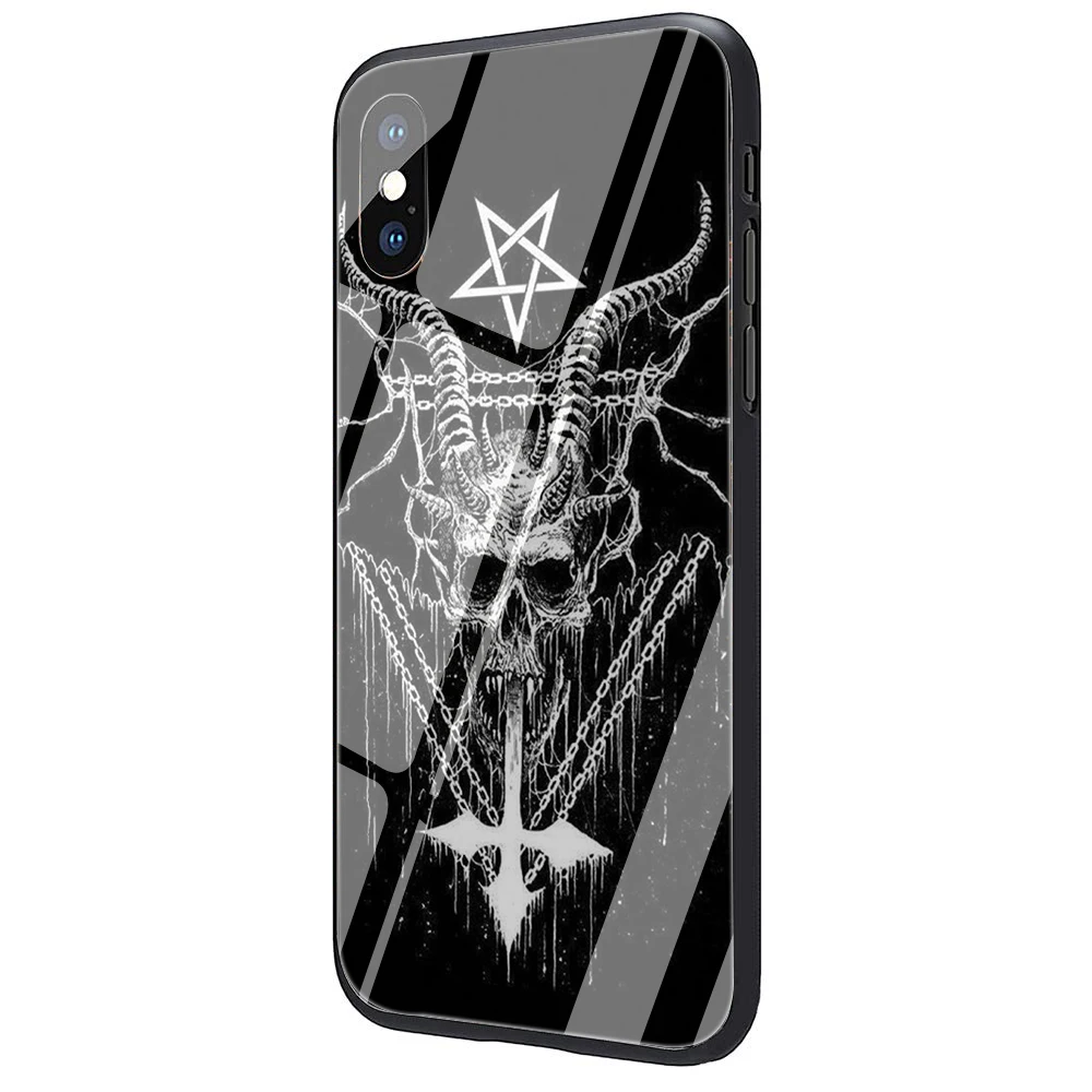 Devil сатана закаленное стекло чехол для телефона iphone 5 5S 6 6S Plus 7 8 Plus X XS XR 11 Pro Max - Цвет: G12