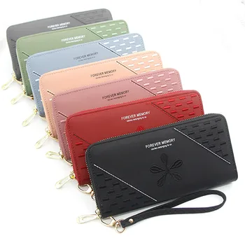 

New Ladies Long zipper Bag Women Clutch Coin Purse Card Holder Wallet Large Capacity Multi-card Bags Female Wallets Gift