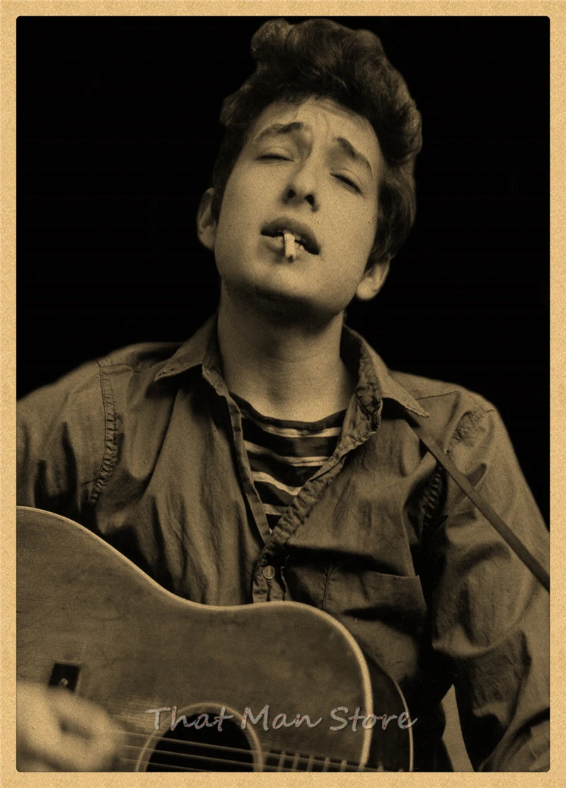 Vintage Poster Bob Dylan Kraft retro retro rock old poster post punk band painting retro poster