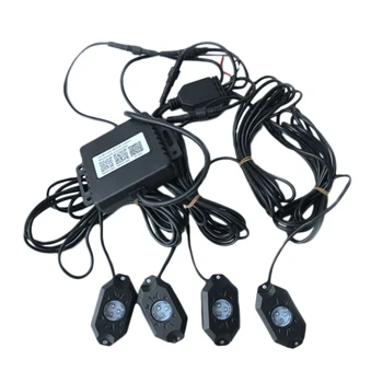 

Rgb Led Rock Lights Bluetooth Multicolor Neon Led Light Kit With Switch For Offroad Suv 4Wd Atv Ute Car Trucks