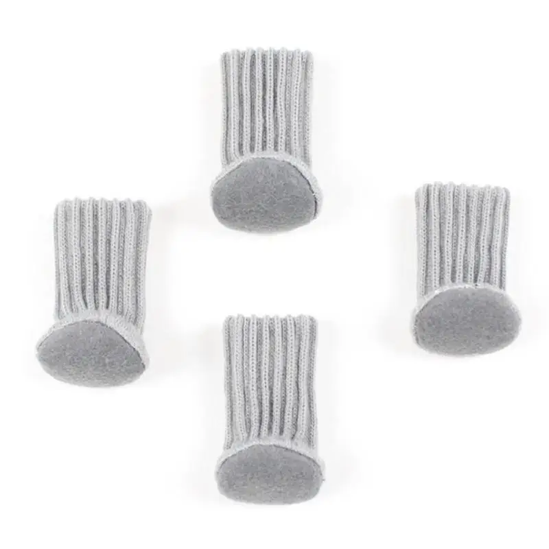 

4pcs / set Chair Leg Cover Socks Cloth Floor Protection Knitting Wool Socks Anti-slip Table Legs Furniture Feet Sleeve Polyester