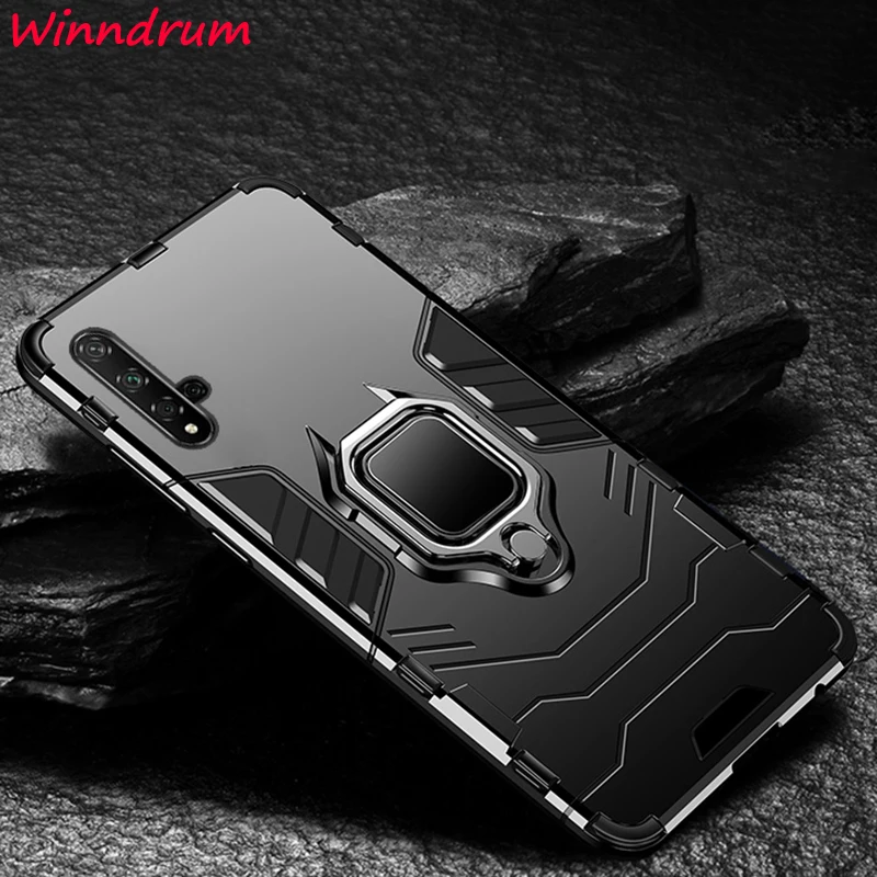 Shockproof Armor Case For Huawei honor 30 20 pro 8s 10i 10 lite 8A 9X hard PC cover ring for 9A 20S view | Мобильные телефоны и