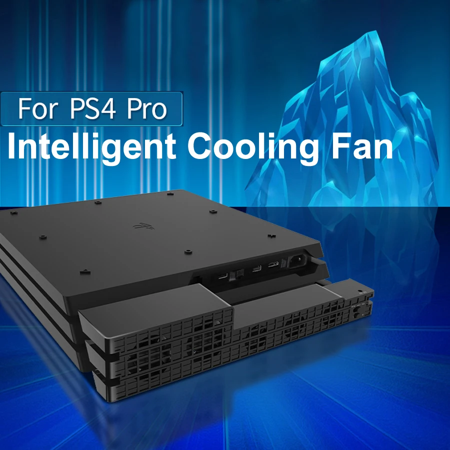 

PS4 Pro Console Cooling System 5 Cooler Fan Intelligent Temperature Controller for Sony Playstation 4 PS 4 PRO Host Accessories