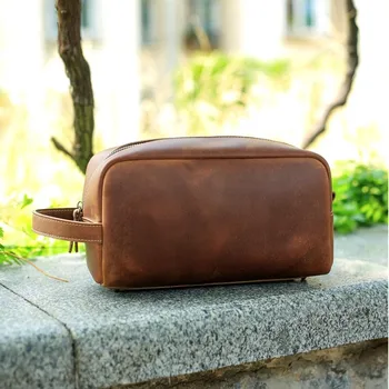

Custom Leather Wash Bag Dopp Kit Bag Monogram Mens Bathroom Bag Toiletry Bag , Grooms Boyfriend Father's Day Anniversary Gifts