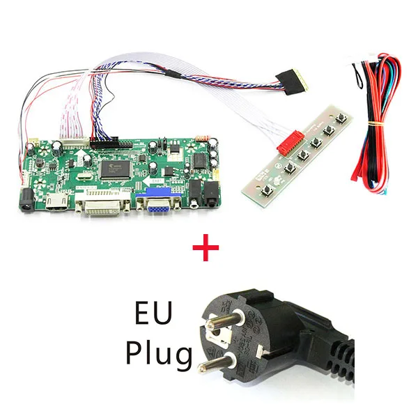 HDMI+ DVI+ VGA ЖК-плата контроллера+ адаптер питания для 1920X1200 LM240WU2-SLB2 - Цвет: LM240WU2-SLB2-BO-EU