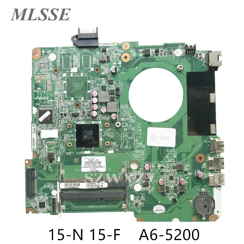 Материнская плата для ноутбука HP 15-N 15-F серии 734827-501 734827-001 A6-5200 процессор DA0U93MB6D0 не