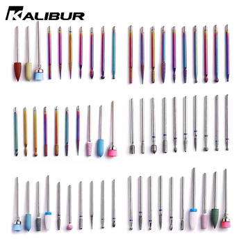 

KALIBUR 1 set Nail Tip Ceramic Drill Bits Electric Cuticle Clean Rotary For Pedicure Grinding Head Sander Tool