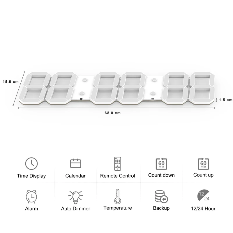 Скидка только сегодня новые часы Horloge 3d акриловые зеркальные наклейки украшения