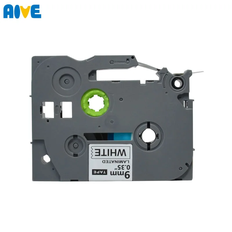 Aive 라미네이트 TZe-221 라벨 테이프 호환 형제 P-touch 9mm 프린터 PT-E500W PTH100 PTD210 tze621 TZe42 노란색