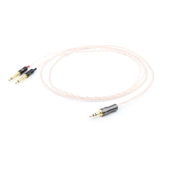 

Yter 8cores Headphones Cable 3.5mm to 2x2.5mm Audio Upgrade Cable For Meze 99 Classics/Focal Elear Headphone Cables