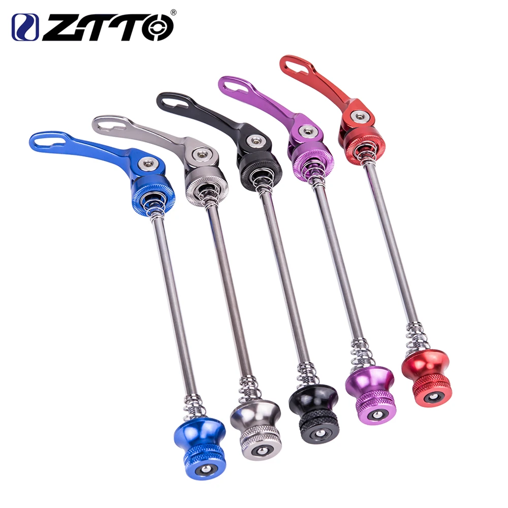 ZTTO Mountain Bicycle Quick Release QR Skewers Hub Axle Wheels Locking Lever Bike Parts Aluminum Alloy Front 9x100 Rear 10x135mm
