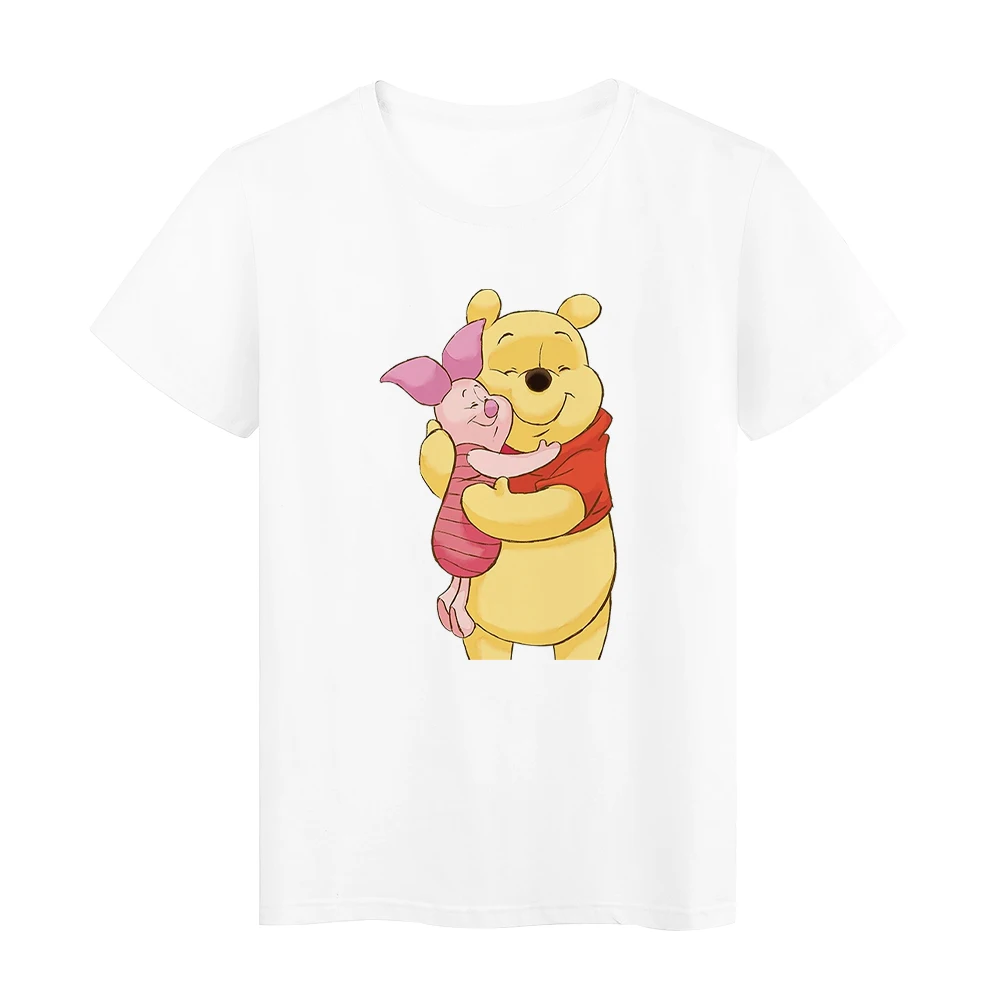 Famliy Look Winnie the Pooh Harajuku Pooh Bear T Shirt Parents' Brothers and Sisters Kids Clothing Tshirts Graphic Girl Boy Top matching family outfits