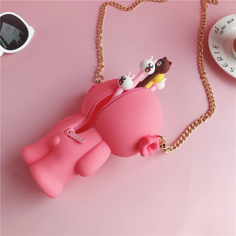 Горячая Распродажа силиконовая косметичка с милым мультяшным единорогом