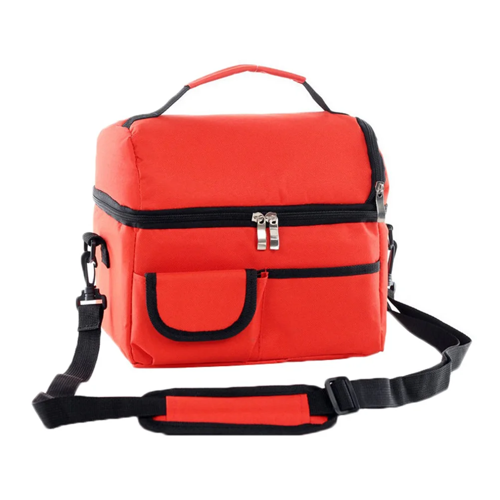 Orange 8L переносная Термосумка для обеда, коробка для хранения свежести, изолированная сумка-тоут для женщин и мужчин, водонепроницаемая крутая дорожная сумка для хранения еды - Цвет: Orange