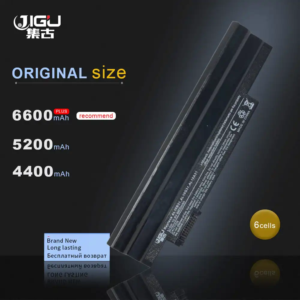 JIGU White Battery For Acer Aspire One 522 D255 722 AOD255 AOD260 D255E D257 D260 D270 AL10A31 AL10B31 AL10G31|battery for acer aspire|battery
