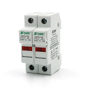 

2pcs 5/10/15/20/30A 1000V DC PV Solar Fuse Connector Fusible With Fuse Holder for PV Solar System Protection 10x38mm