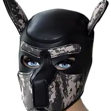 LoveFun, 10 цветов, 2 размера, неопрен, капюшон, на заказ, голова животного, маска, новинка, костюм, голова собаки, маски, горячее сексуальное Фетиш белье, БДСМ