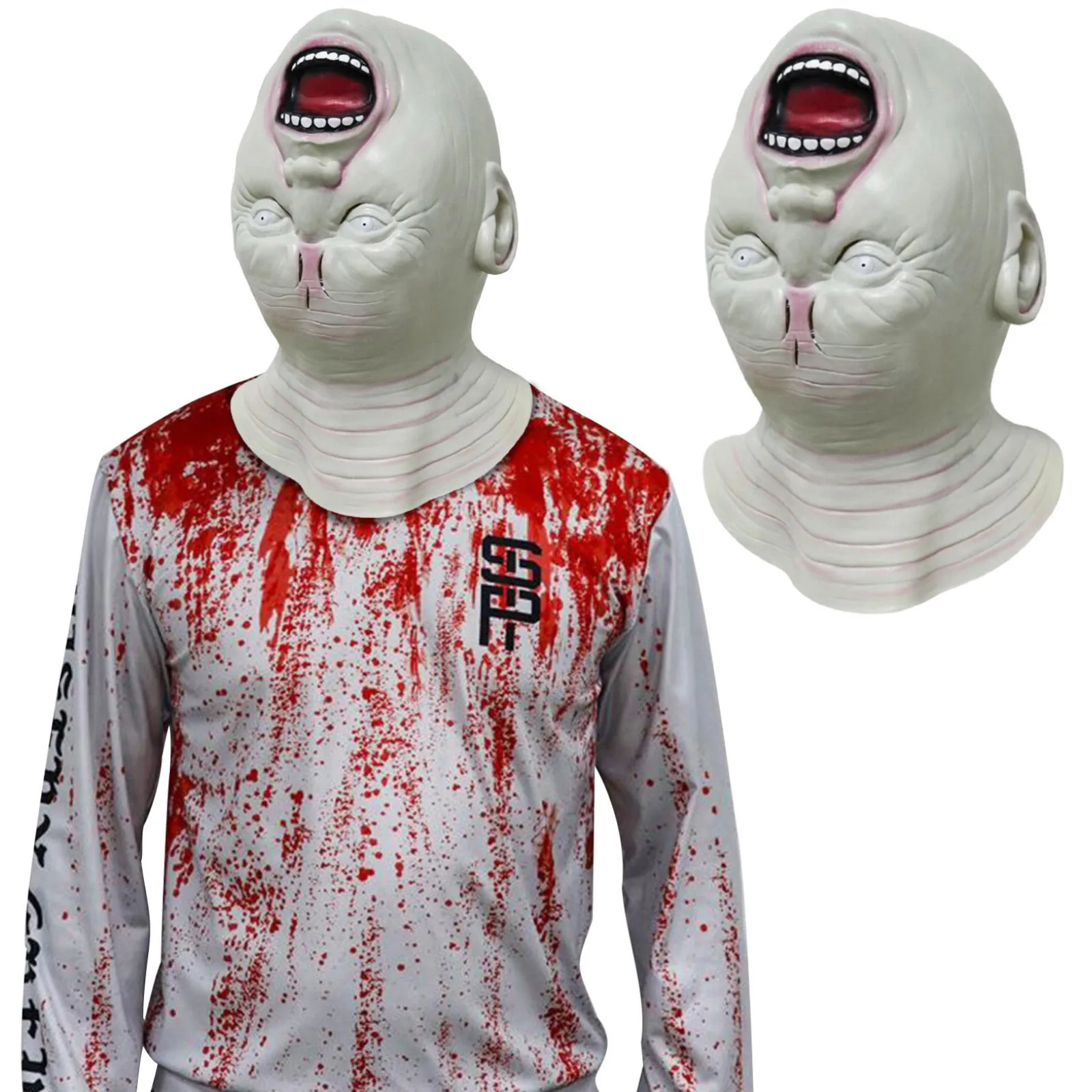 Halloween Horrible Ghastful Creepy Scary Realistic Monster Mask Masquerade Supplies Party Props Cosplay Costumes Outdoor party | Игрушки и
