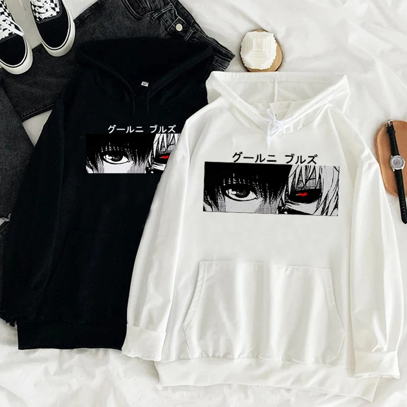 

Japanese Anime Tokyo Ghoul Hoodie Men Kawaii Cartoon Kaneki Ken Graphic Streetwear Harajuku Unisex Hip Hop Tops Sweatshirts Male