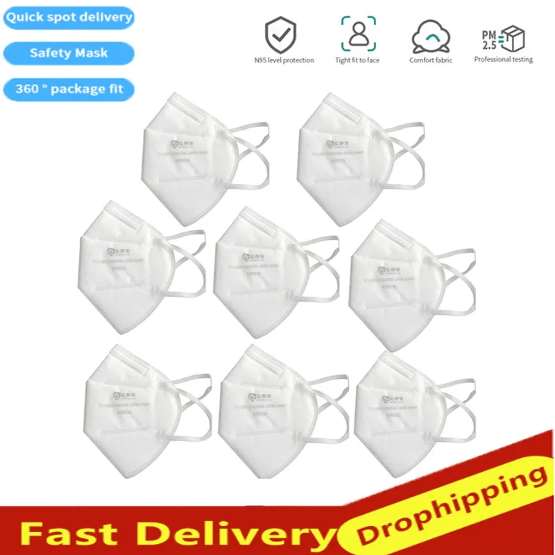 

50/100pcs KN95 Mask 95% Filtration N95 Mask Safety Masks Dust Particulate Pollution Protection Reusable N95 Mask Feature As Ffp3