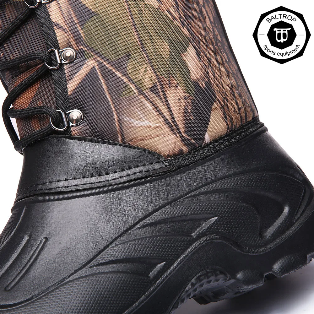 Duck Boot Camouflage Snow Boots Men Winter Shoes Mens Leather Shoe Luxury Ankle Bot Waterproof Coturno Botas Hombre Man Casual
