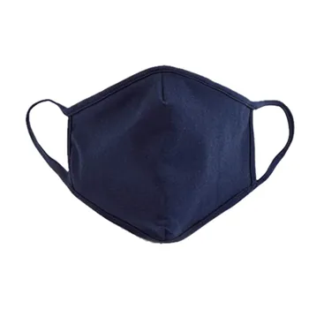 

Black Polyester Fiber soild color Mouth Mask Adjustable Earrings Washable and Reusable Masque Mouth Cover for Adults Mascarillas