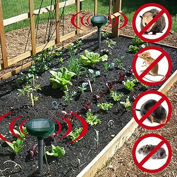 

2pcs Solar Energy Mouse Gopher Repeller Pest Control Mouse ultrasonic Pest Repeller Control Outdoor Garden Mouse Rat Repeller