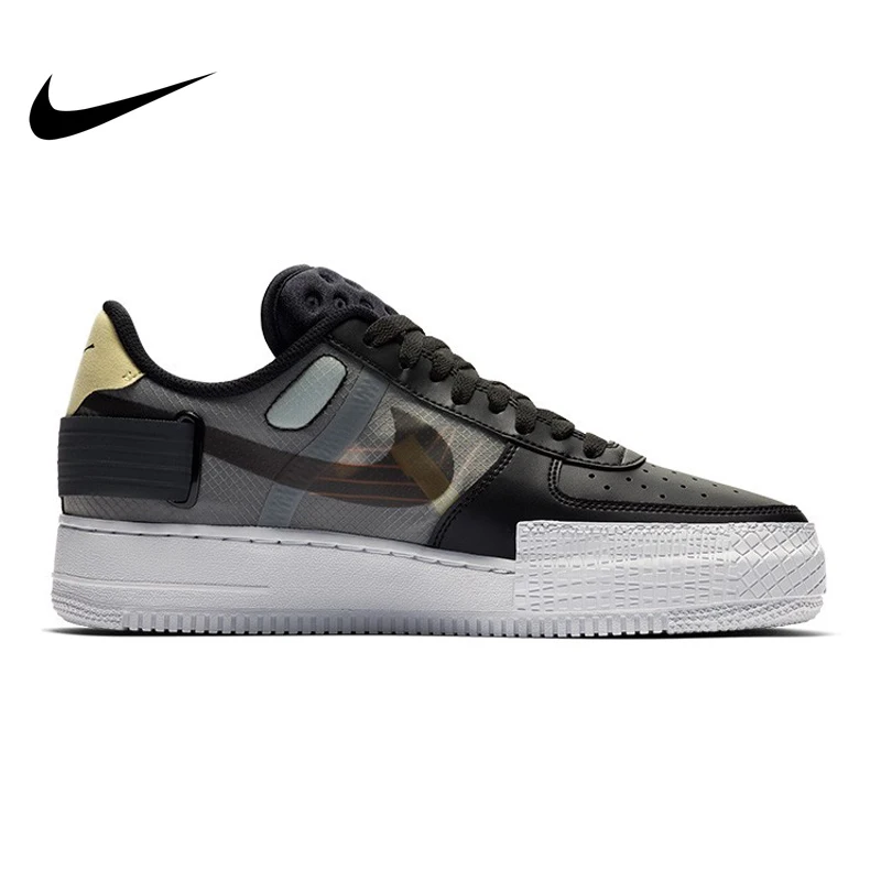NIKE Air Force 1 унисекс обувь для скейтбординга AF1-TYPE кроссовки белый черный CI0054-001 Новое поступление
