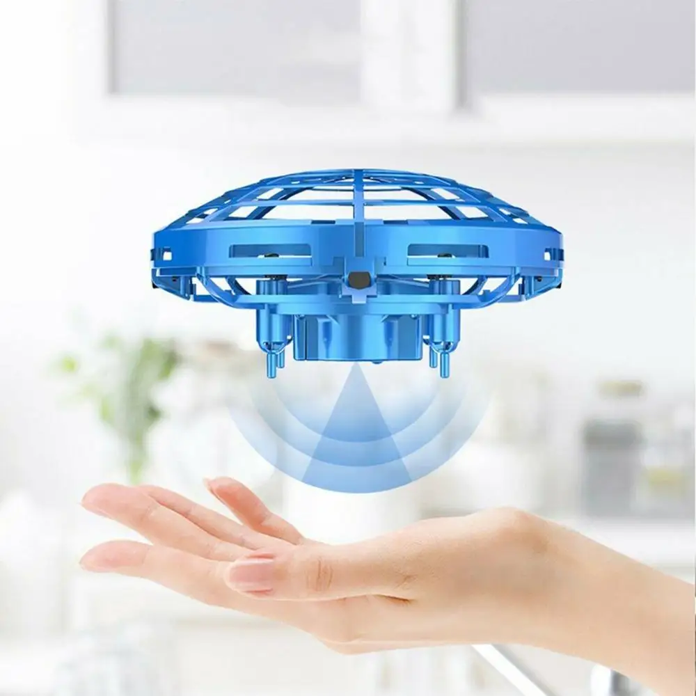 

UFO Gesture Sensor Aircraft Intelligent Suspension UAV Toy Mini Four Axis Boy Toys Flash Fly Disc Kid's Gift Outdoor Toys